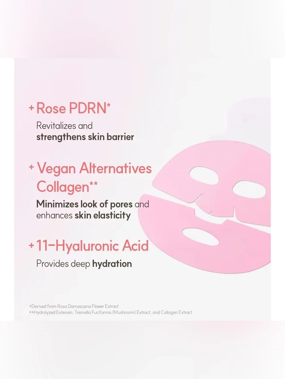 Dew Glow Deep-Renewal PDRN + Collagen Pink Hydrogel Mask (3 Pack)